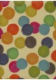 Les cercles multicolores fond beige (68,5x98)