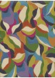 Les feuilles multicolores fond beige (68,5x98)