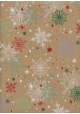 Les flocons fond beige (68x98)