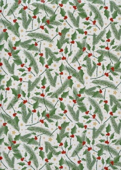 Les branches de sapins et de houx (68x98)