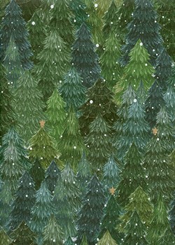 Les sapins sous les flocons (68x98)