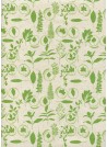 Feuillage vert fond écru (50x70)