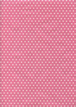 Pois écru fond rose (50x70)