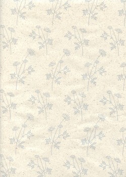 Floral gris fond écru (50x70)