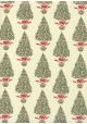 Arbres de Noël réhaussé or (70x100)