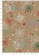 Les flocons fond beige (68x98)