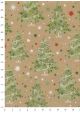 Sapins et guirlandes fond beige (68,5x98)