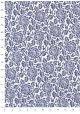 "Florence" floral bleu (50x70)