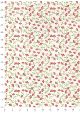 Semis de petites fleurs rouges (70x100)
