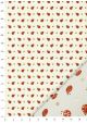 "Planche de coccinelles" rouges et or vif (50x65)