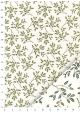"Florence" feuilles de houx réhaussées or (50x70)