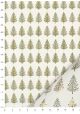 Les sapins de Noël vert bronze et or vif (50x65)