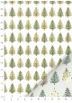 Les sapins de Noël verts et or vif (50x65)