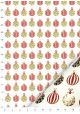 Les boules de Noël rouges et or vif (50x65)