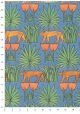 La jungle fond bleu (50x70)