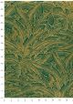Papier lokta verdure or fond vert émeraude (50x75)