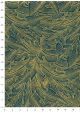 Papier lokta verdure or fond bleu canard (50x75)