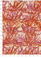 Papier lokta forêt de bambous ambiance rouge (50x75)