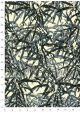 Papier lokta forêt de bambous ambiance gris bleu (50x75)