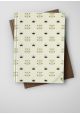 "Planche de grenouilles" beiges et or vif (50x65)