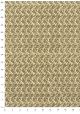 "Varese" guirlandes de feuilles marrons fond crème (50x70)