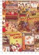Le monde du cirque réhaussé or (70x100)