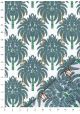 Les palmiers bleus sur fond blanc (50x70)