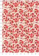 Les petites feuilles ambiance rouge et or (50x70)