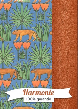 HARMONIE DUO La jungle fond bleu