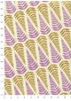 Feuilles mauves et or (50x70)