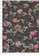 Papier Turnowsky floral fond bleu nuit réhaussé or (50x70)