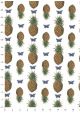 Planche d'ananas et de papillons (50x70)