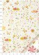 Papier Turnowsky champ de fleurs fond ivoire réhaussé or (50x70)