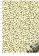 Tapis de fleurs ambiance kaki réhaussé or (70x100)