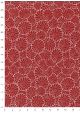 Papier lokta floral blanc sur fond rouge (50x75)