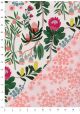 Recto verso "Fleurs stylisées / floral saumon" (50x70)