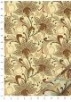 Floral tons bruns et or (50x68)