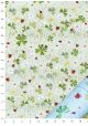 Papier Turnowsky trèfles et coccinelles réhaussé or (50x70)