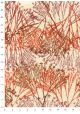 Papier lokta végétal corail fond naturel (50x75)
