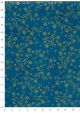 Papier lokta sybille bleu et or (50x75)