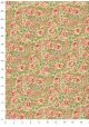 "Liberty" rose et vert fond crème (50x70)