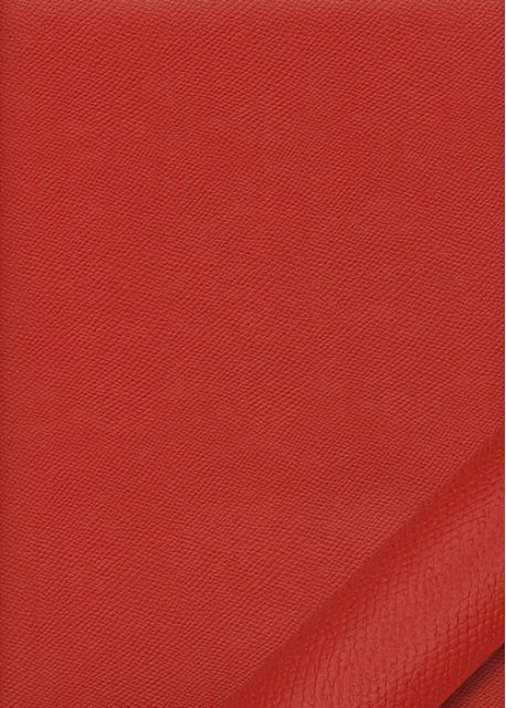 Simili cuir Skivertex "Matara" rouge carmin