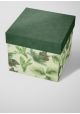 Les branches de sapin fond vert tendre (70x100)