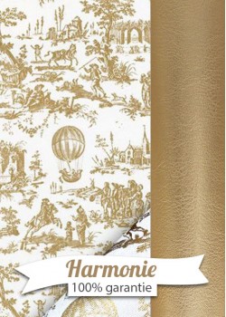 HARMONIE DUO Toile de Jouy montgofières dorées