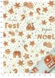 Papier Turnowsky Christmas beige réhaussé or (50x70)