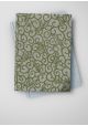 Kinkaku "arabesque argent fond vert" (48x64)