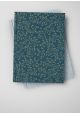 Kinkaku "floral argent fond bleu" (48x64)