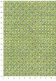 Petites fleurs bleues fond vert anis (70x100)
