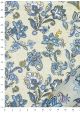 Cachemire bleu réhaussé or (50x70)