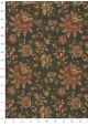 Floral bordeaux fond noir (50x68)